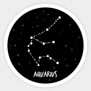 Aquarius Constellation Sticker